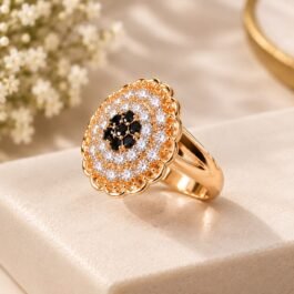 Noir Bloom Statement Ring